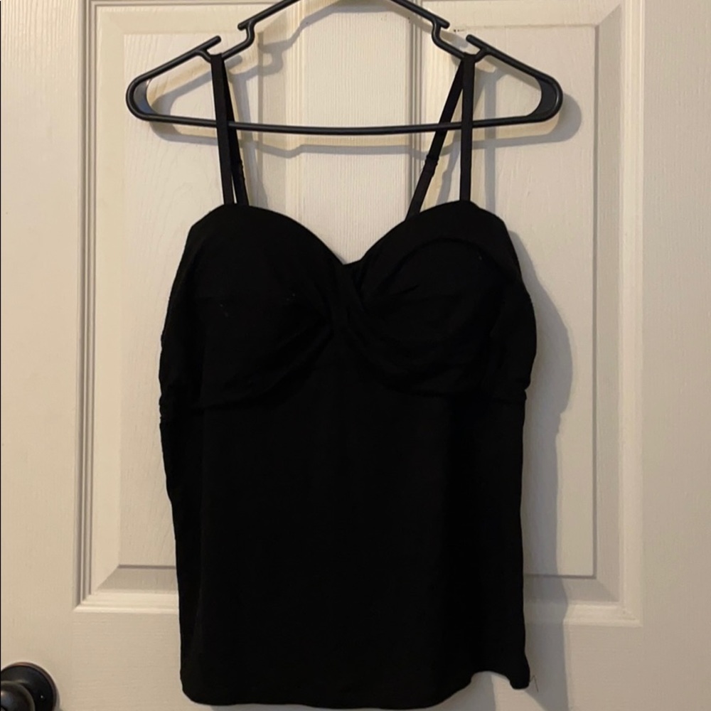 Black lounge wear tee